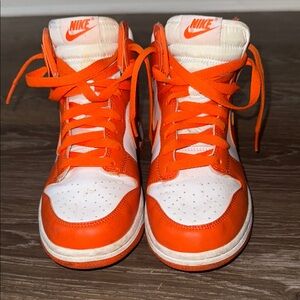 Nike Womens Orange and White Sneakers